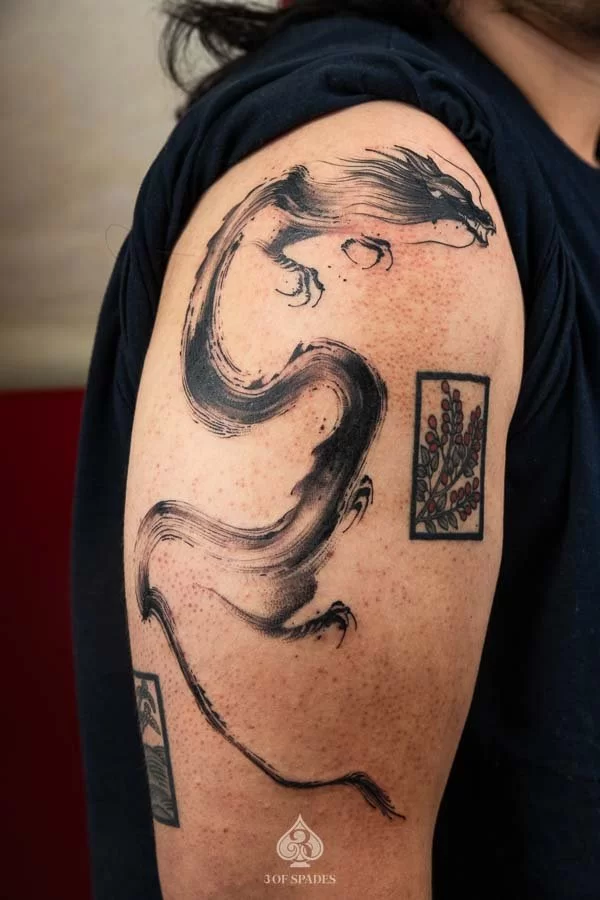 Brushstroke Dragon
