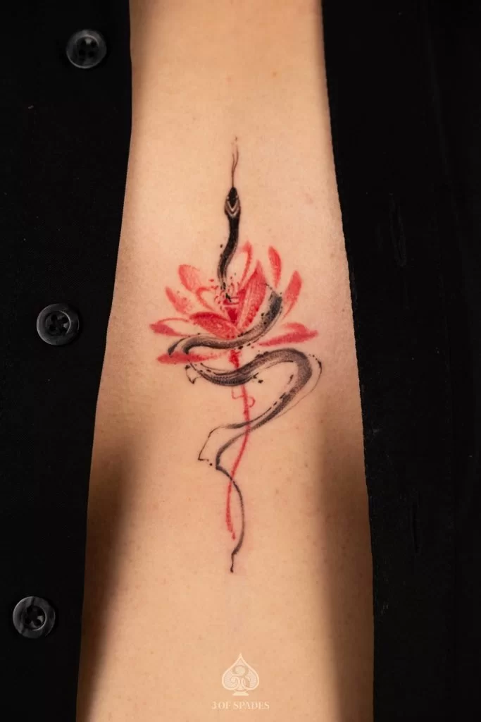 Abstract Snake Lotus