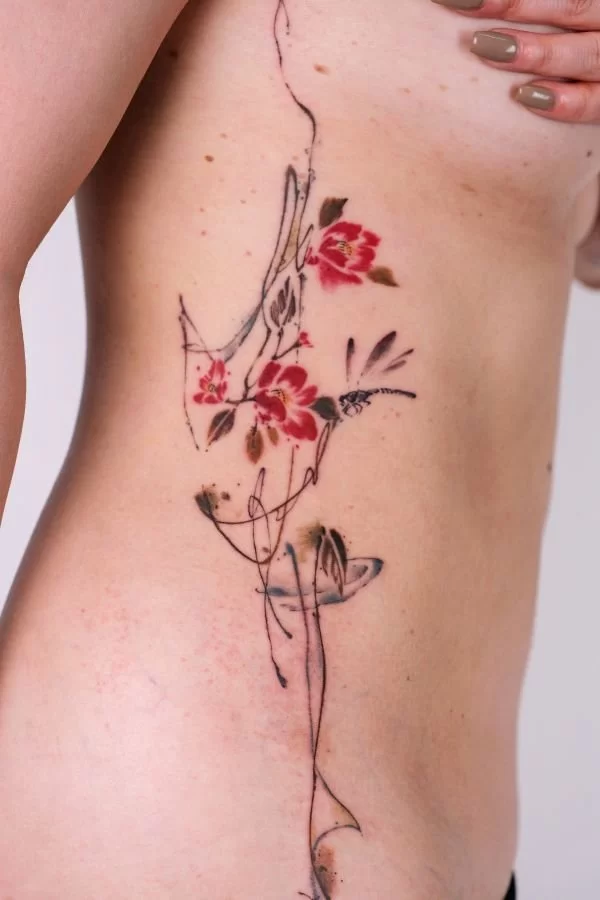 Abstract Ribb Tattoo