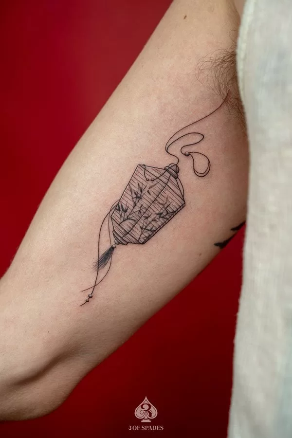 Bamboo Lantern Tattoo
