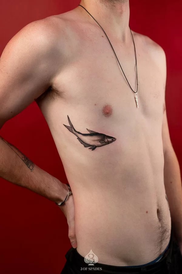 Basa Fish Illustrative Tattoo