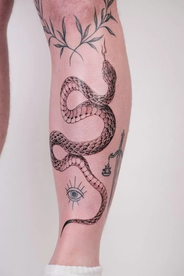 Black Work Snake By Jim