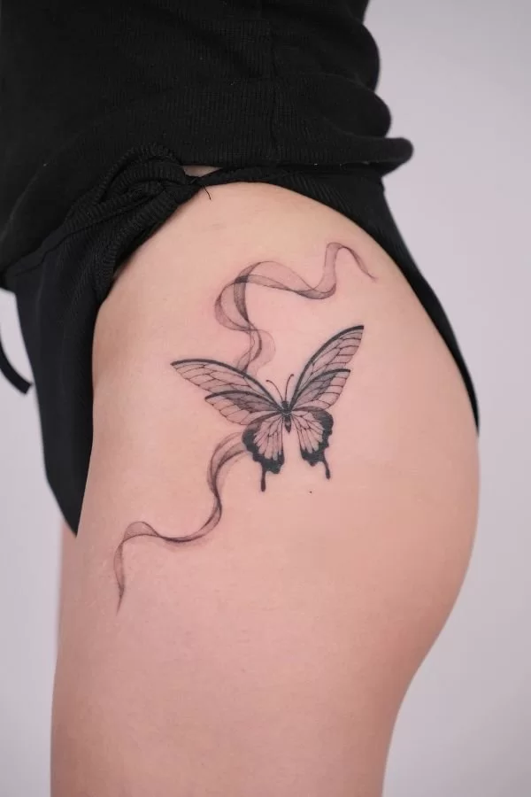 Abstract Butter Fly Butt