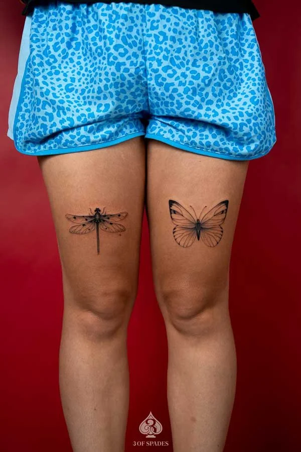 Butterfly and Dragonfly Tattoo Designs | 3 of Spades Hanoi