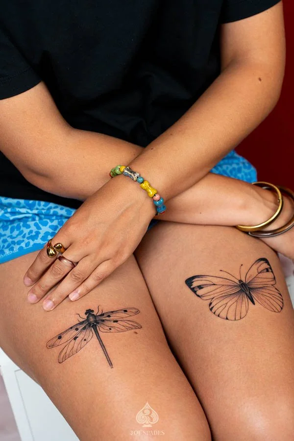 Butterfly and Dragonfly Tattoo Designs | 3 of Spades Hanoi