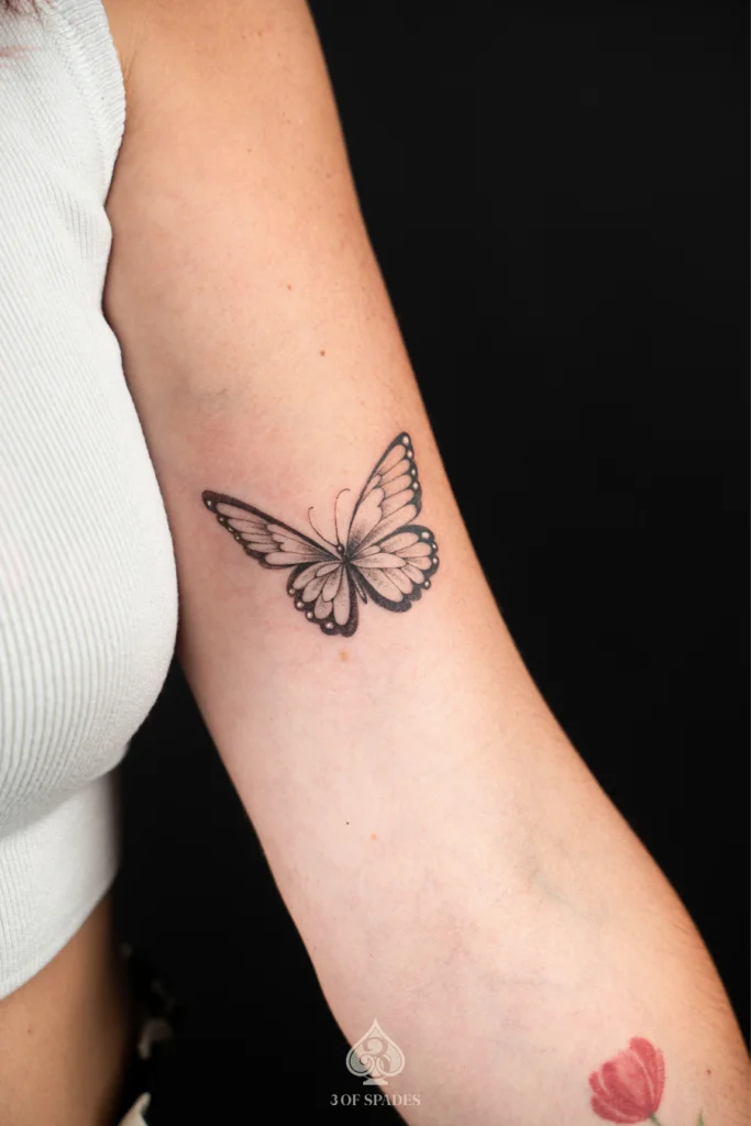 Butterfly Bicep Tattoo