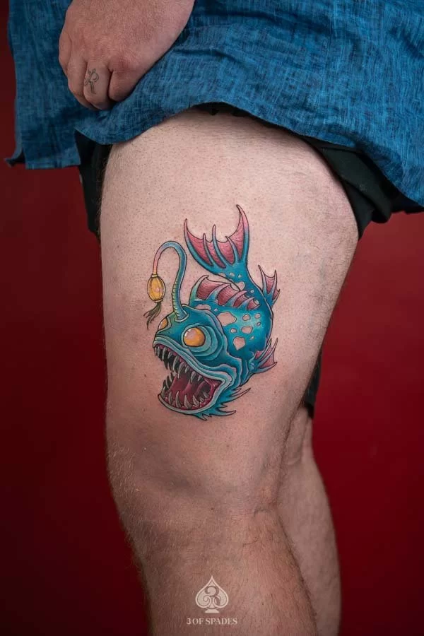 Color Anglerfish Tattoo