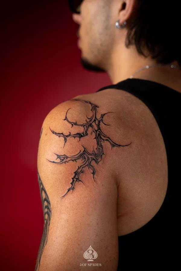 Cybersigilism Shoulder Tattoo