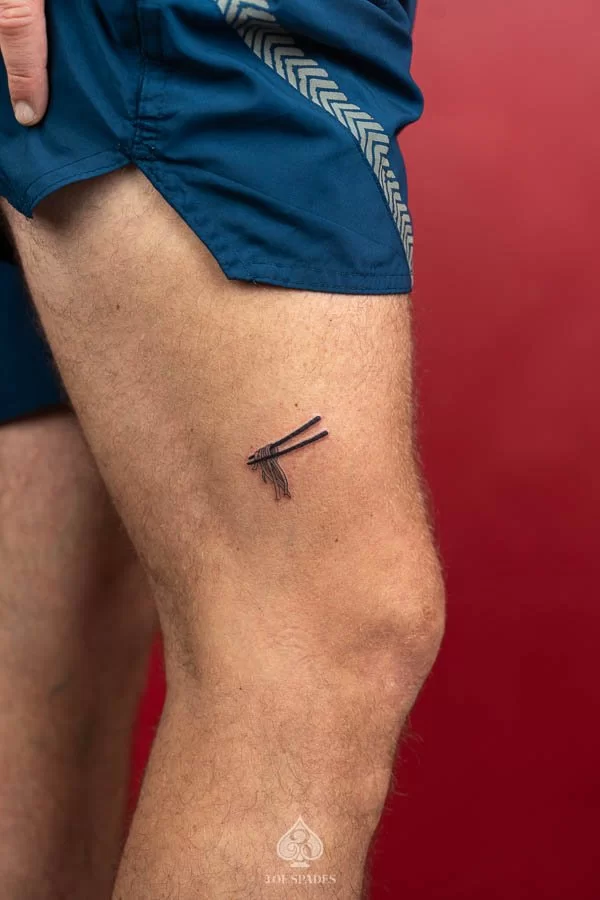 Small Chopsticks Tattoo