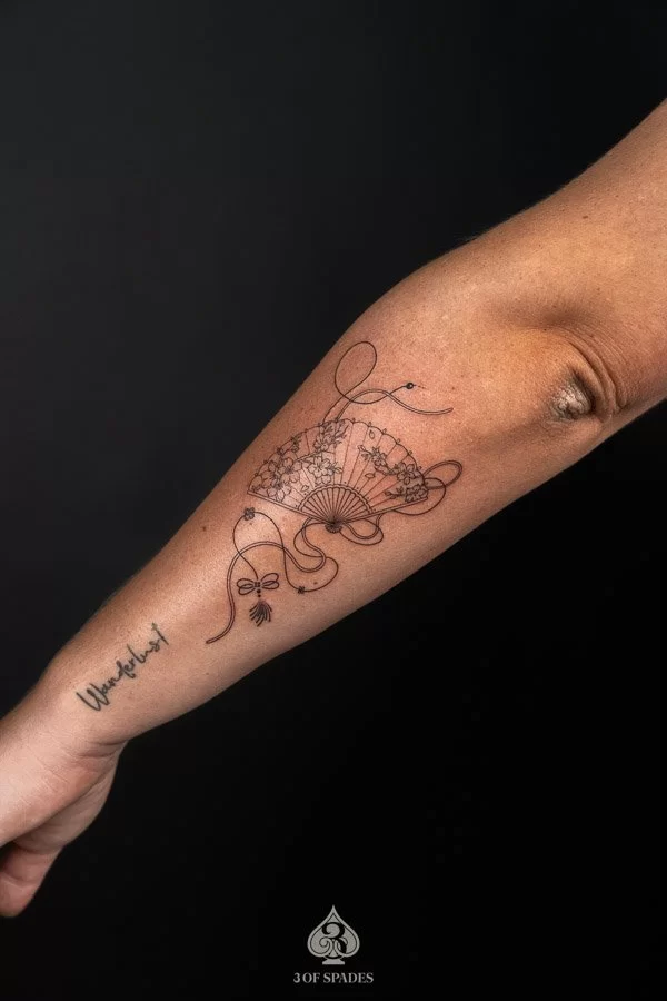 Fan Flower Blackwork