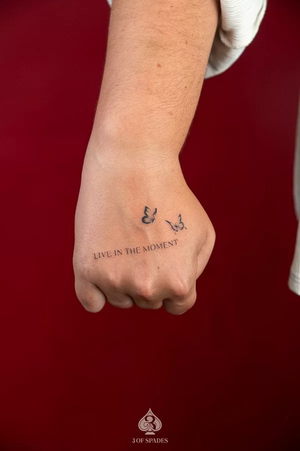 Mini Flower Lettering Butterfly