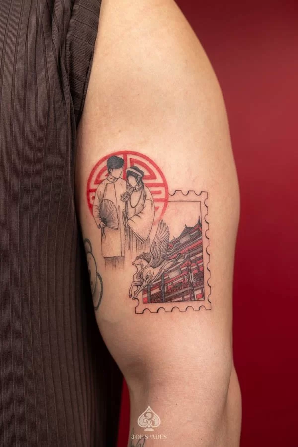 Traditional Dress Stamp