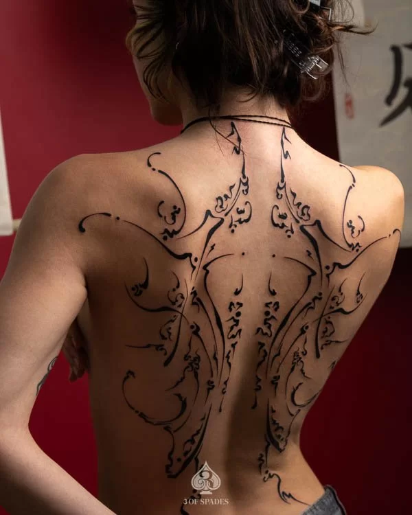 Asemic Scripture Back