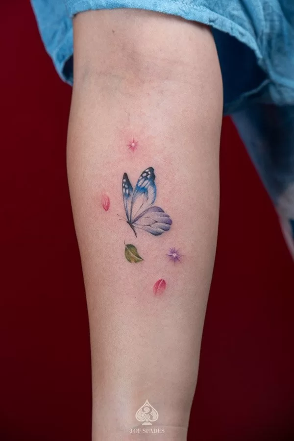 Colour Butterfly Tattoo