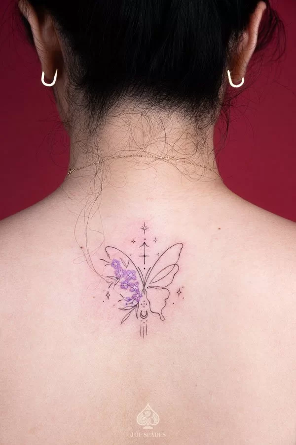 Ornamental Butterfly Back