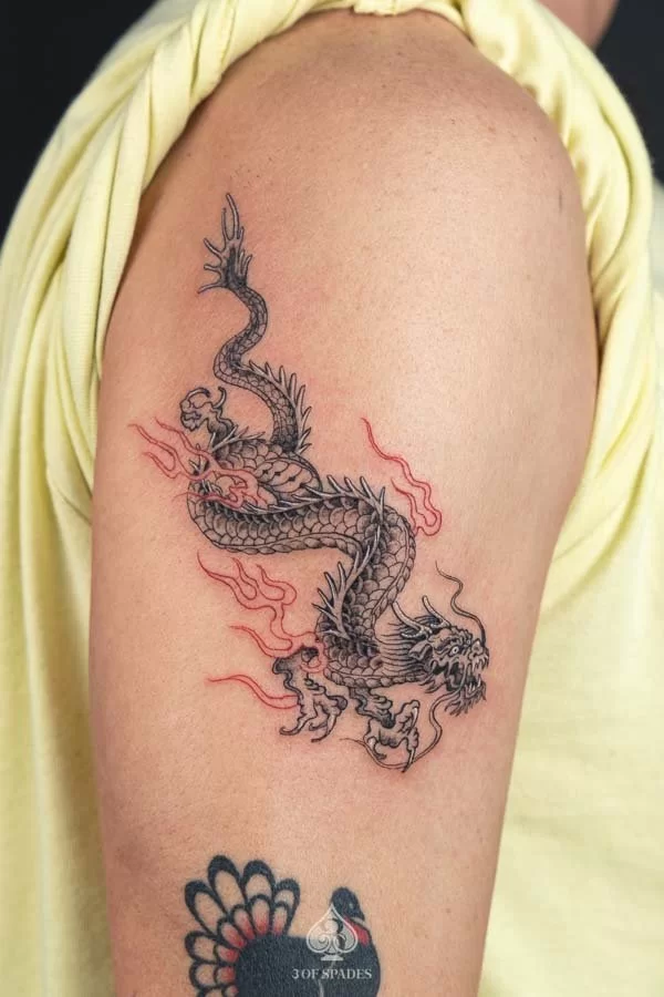 Dragon With Red Cloud