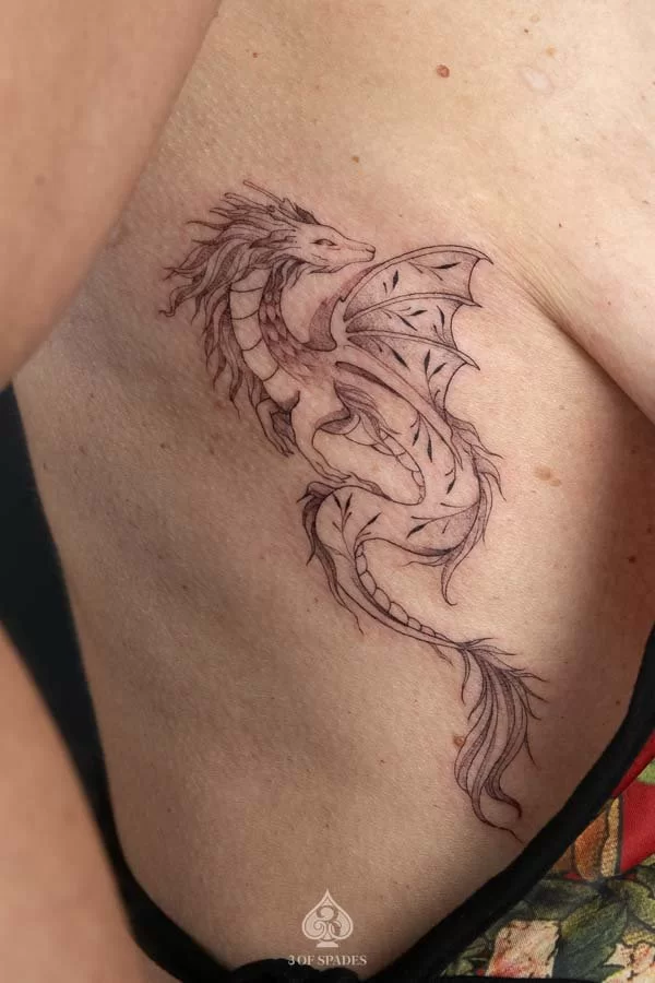 Dragon Ribbs Tattoo Haku