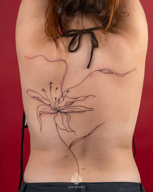 Flower Line Abstract