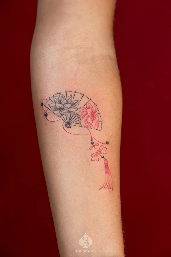 Flower Fan Tattoo