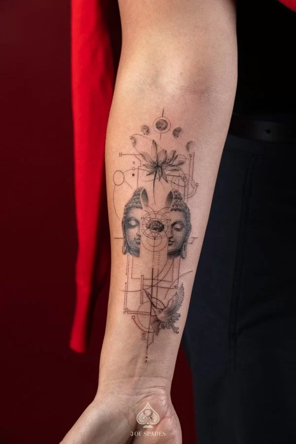 Budha Graphic Tattoo