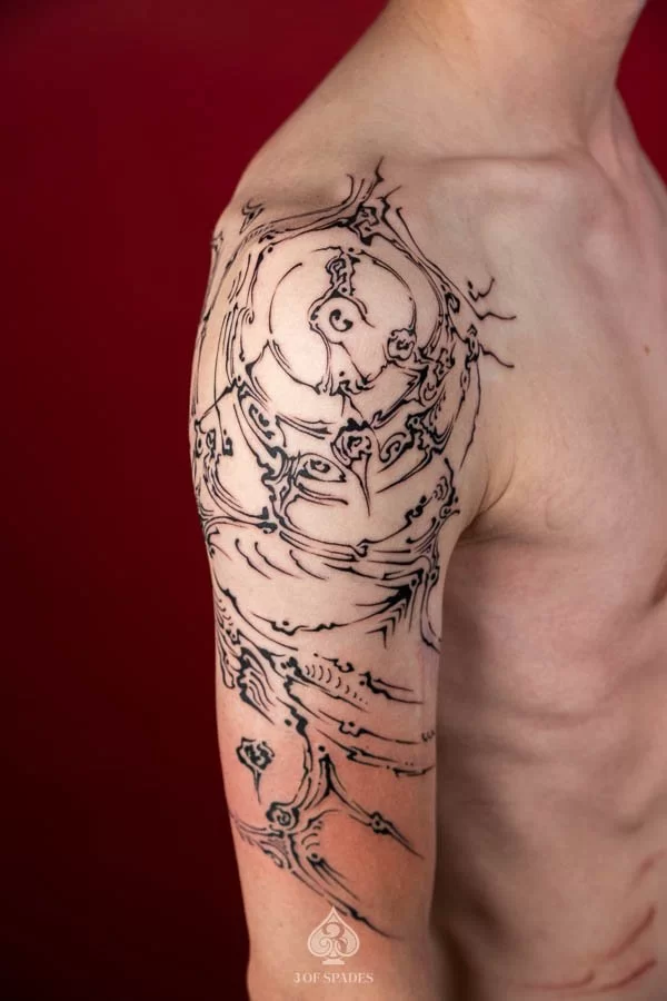 Asemic Scripture Arm