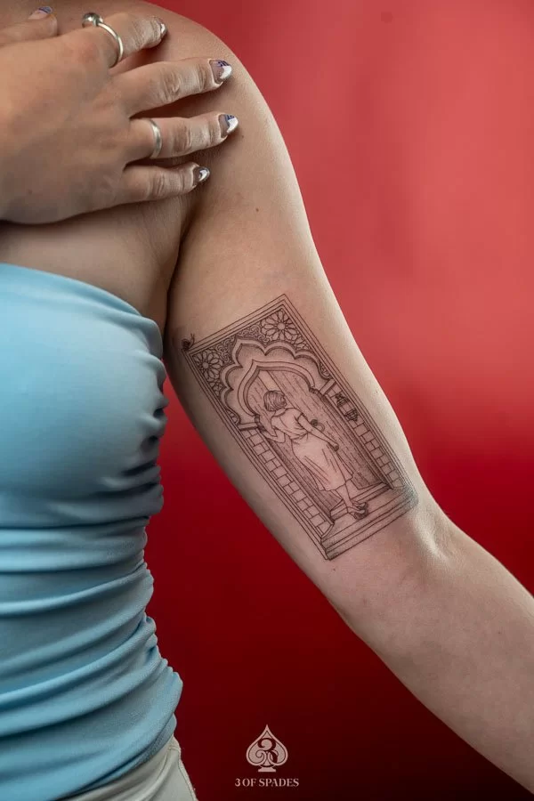 Berta Hummel’s Die Dame in Rot Inspired Tattoo