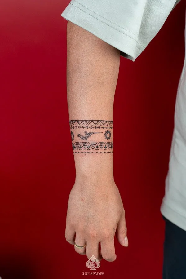 Dong Son Drum Bracelet Tattoo