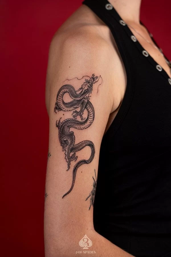 Dragon Upper Arm Tattoo