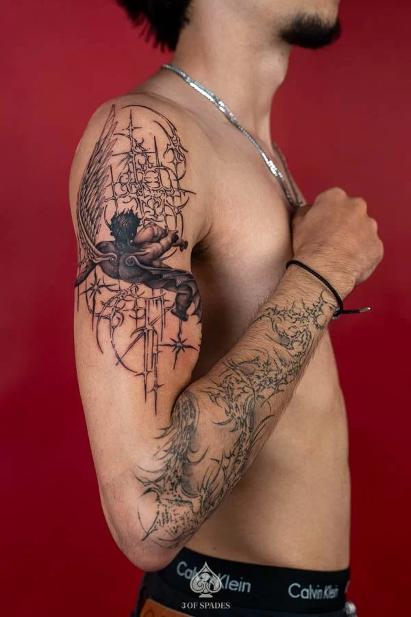 Fallen Angel Sigilism Tattoo