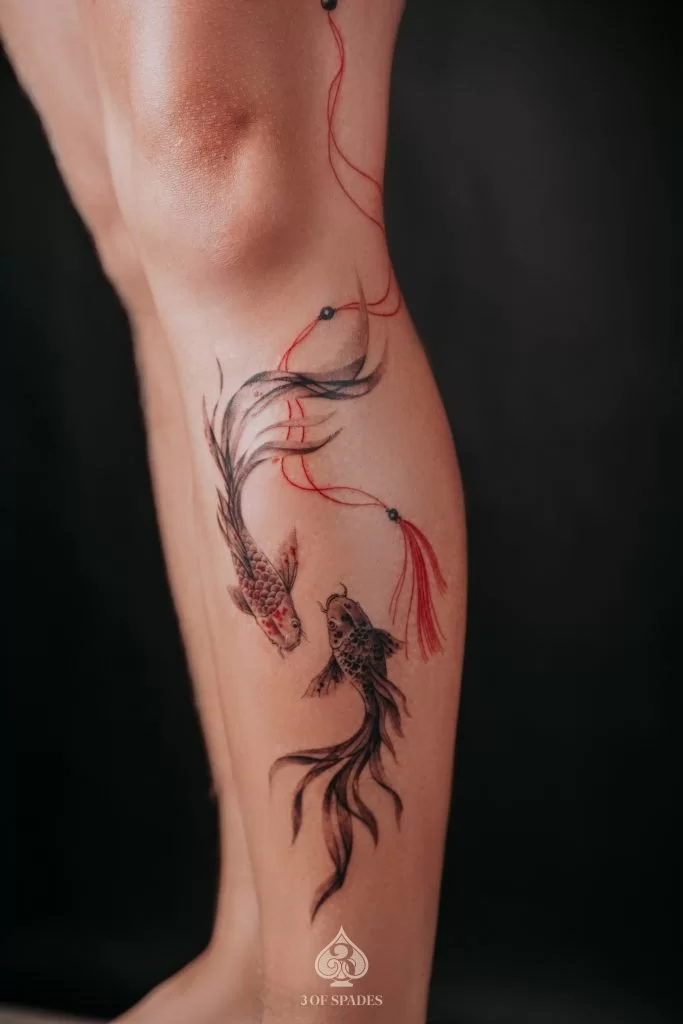 Japanese Koi Fish TAT