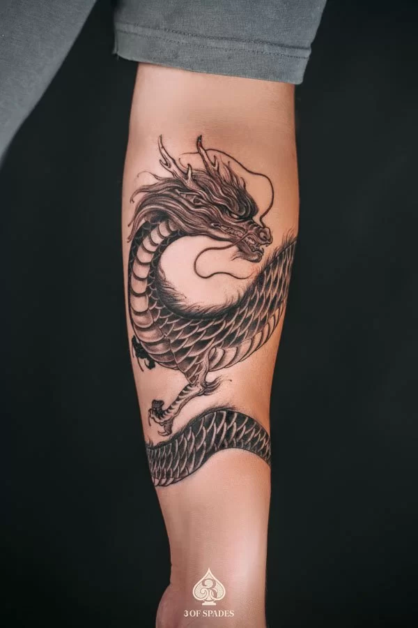 Freehand Brush Dragon