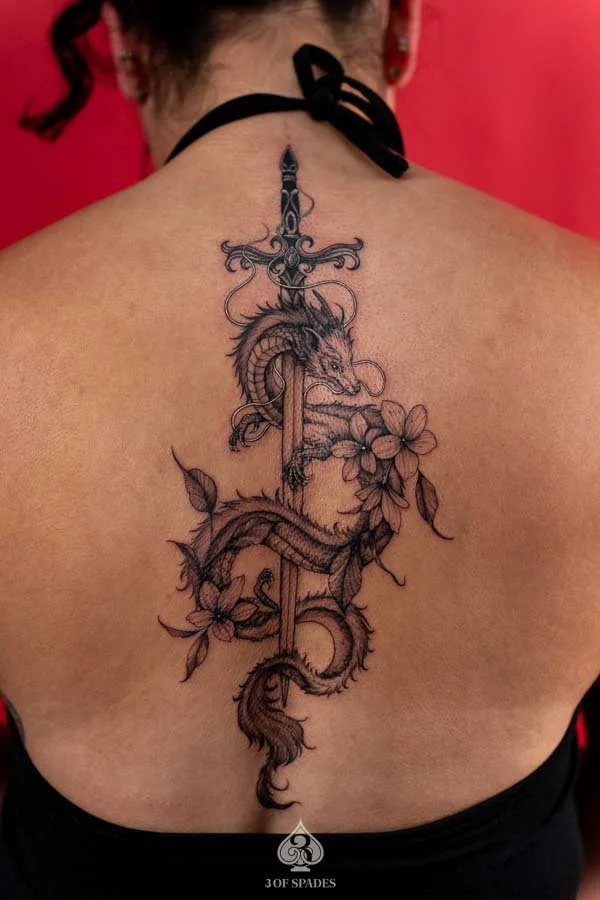 Japanese Inspired Dragon Tattoo