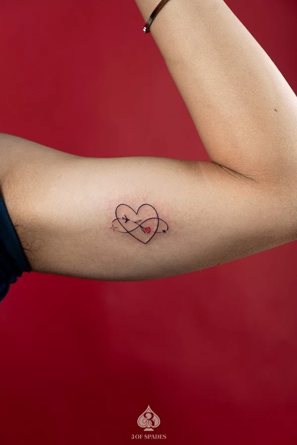 Matching Infinity Heart Tattoo_3 of Spades Hanoi