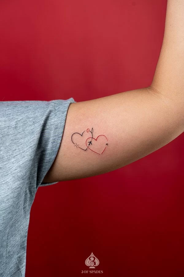 Matching Infinity Heart Tattoo_3 of Spades Hanoi