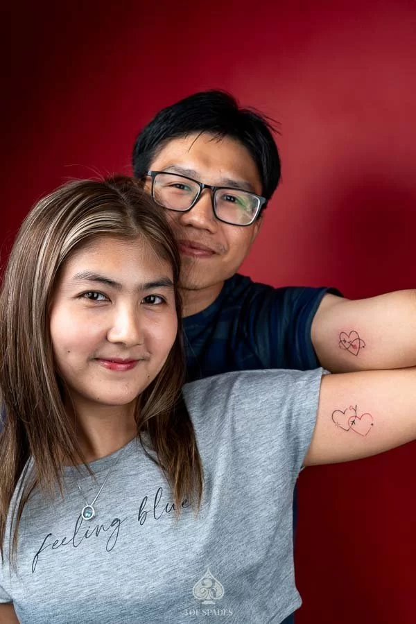 Matching Infinity Heart Tattoo_3 of Spades Hanoi