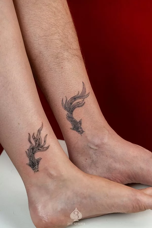 Matching Koi Fish Tattoo