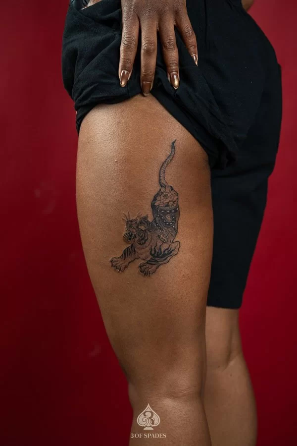 Matching Snake Tiger Tattoo | 3 of Spades Hanoi
