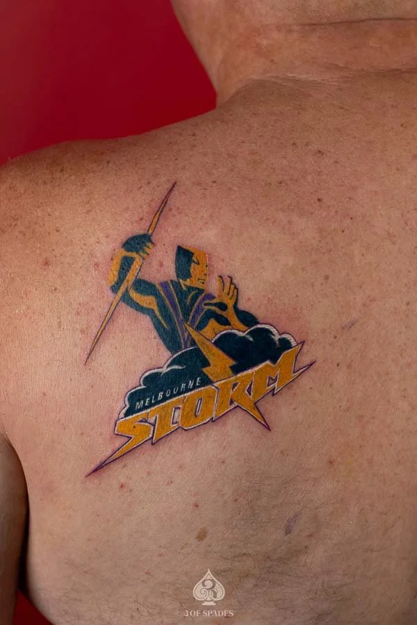 Melbourne Storm Logo Tattoo | 3 of Spades Hanoi