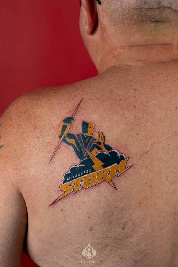 Melbourne Storm Logo Tattoo | 3 of Spades Hanoi