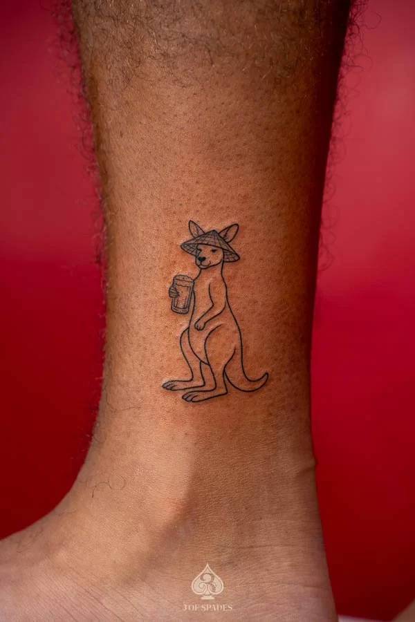 Mini Kangaroo Tattoo