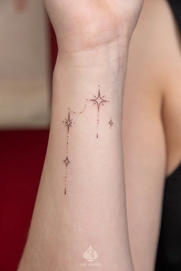 Mini Ornamental Forearm Tattoo_ 3 of SPades