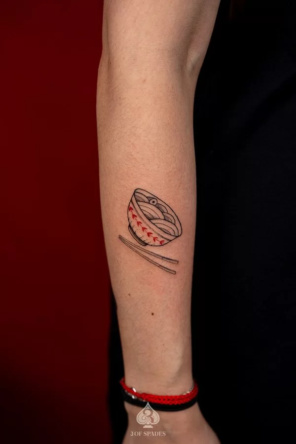 Mini Ramen Bowl Tattoo