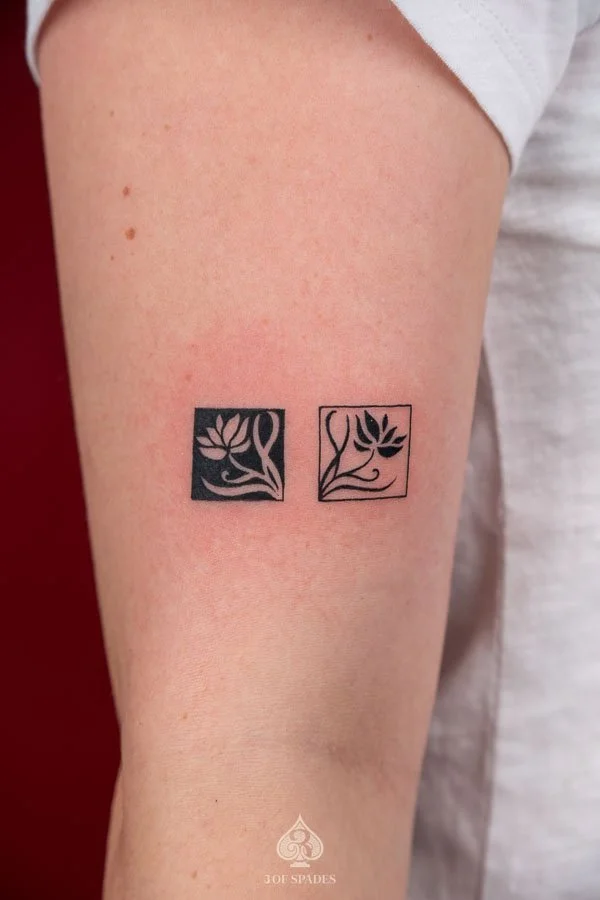 Negative and Positive Matching Flower