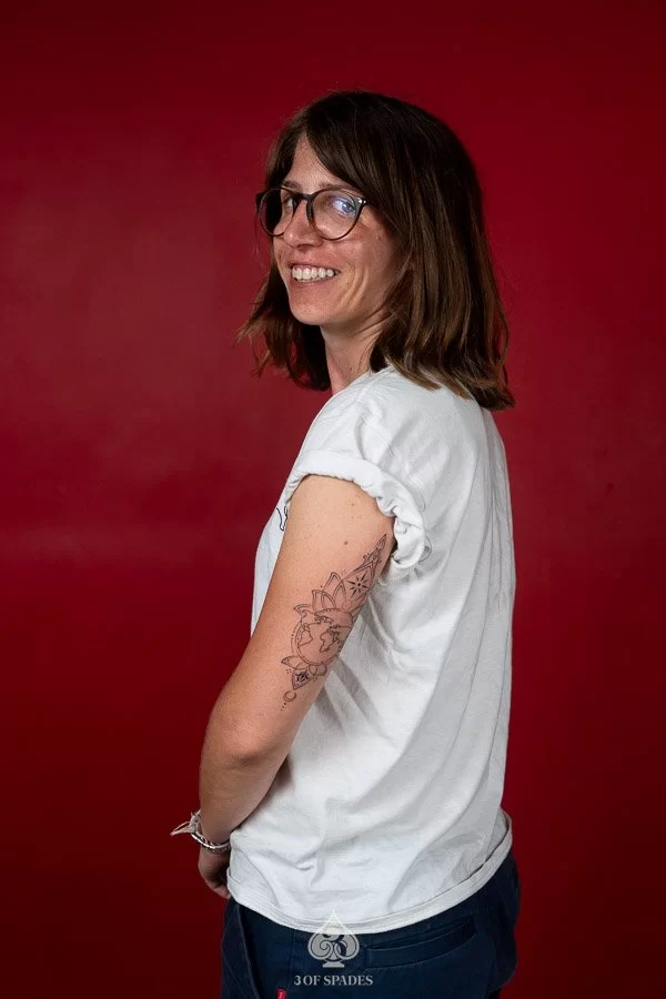 Ornamental Map Tattoo at 3 of Spades hanoi tattoo