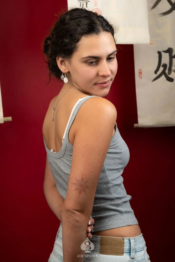 Ornamental Tattoos on Hand | 3 of Spades Hanoi