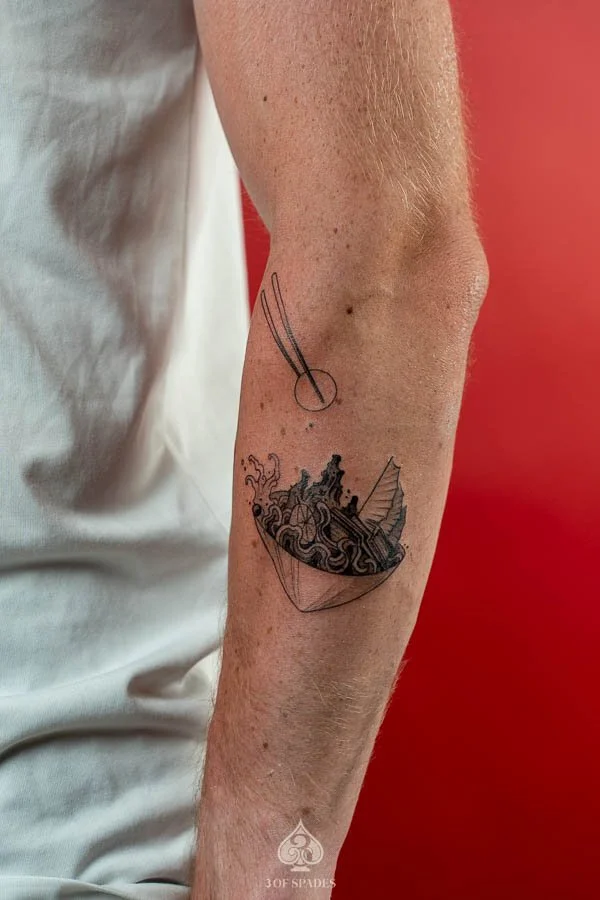 Pho Bowl in Non La Tattoo