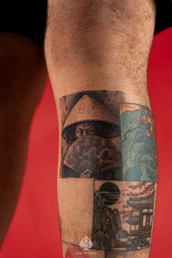 Realism Vietnamese Woman Tattoo | 3 of Spades Hanoi