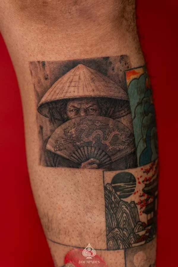 Realism Vietnamese Woman Tattoo | 3 of Spades Hanoi