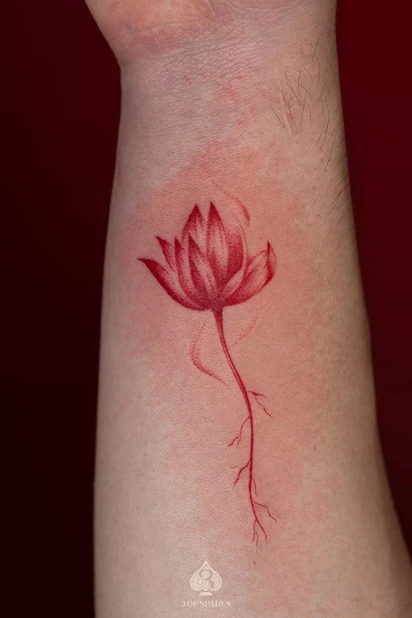 Red Lotus Tattoo Designs | 3 of Spades Hanoi
