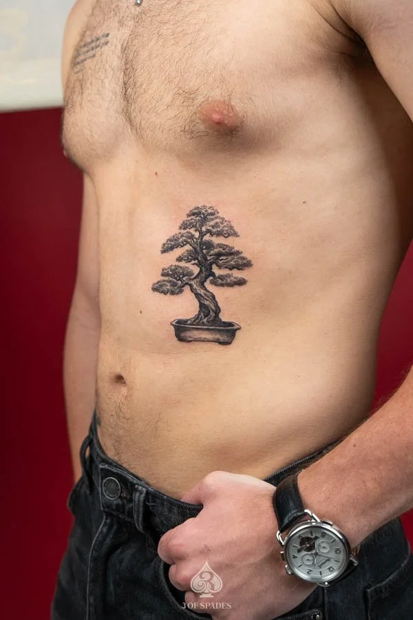Rib Bonsai Tree Tattoo